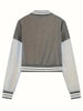 Spring and Autumn European and N Women's Color Matching Jacket Single-breasted Lettered Baseball Jacket Jacket