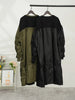 Pleated Long Sleeve Design Contrast Color Dress Loose Patchwork Casual Women Black Dresses Autumn CPG2092