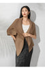 Pleated Spring Women's Cardigan Short Coat Chic Outerwear Unique Design Laeple Half Sleeve Jackets