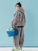 Grey Purple Lamb Wool Pants Women's Winter with Thick Velvet Design and Small Flower Shrink Mouth Pants