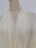 Loose Sheer Spliced Folds Sexy Dresses for Women V Neck Long Sleeves High Waist Dress Female Clothing