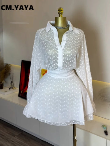 Women's Dress Long Sleeve See Through Shirt A-Line Mini Fall Street Vacation Birthday Evening Dresses