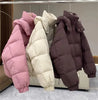Autumn Winter Down Cotton Jacket Women's Korean Cotton-Padded Thicken Warm Hooded Parkas Short Coat Female Casual Ladies Top