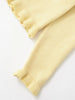 Women Elegant Yellow Sweater O Neck Single Breasted Long Butterfly Sleeve Knitted Cardigan Autumn Office Lady Coat