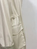 Casual Stand-up Collar Safari Style Mid-length Coat for Women A-line Pleated Waist Spring and Autumn Trench