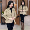 Spring Women Leisure Appear Thin Short Windbreaker Jacket Female Temperament Versatile Loose Fit Windbreaker Coat