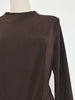 Sexy Evening Party Black Color Midi Dress for Women O Neck Long Sleeve Pachwork Metal Buckle Folds Bodycon Dresses Female