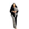2 Piece African Clothes for Women Autumn Elegant Long Sleeve O-neck Top Pant Plus Size Matching Sets Dashiki African Clothing