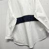 Denim Splicing Fake Two-piece Shirt Women's Jacket Autumn Loose and Thin Shirt Top