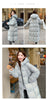 Winter Down Cotton Coat Women Long Windproof Warm Long Sleeve Hooded Jacket Solid Color Slim Lady Parkas Overcoat Female