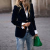 Women's Gold Velvet Blazer, Office Lady Spring Autumn Foreign Atmosphere, Red Blazers Suit, OL Professional Wear