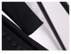 Women Spring Women Clothing Suit Skirt Jacket Belt Waist Slim Suit Women Blazer Long Coat Black Blazers