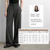 Minimalist Women Stripe Shirt Autumn Lapel Concealed Placket Loose Wide Leg Pants Casual Trousers Separate 12623109