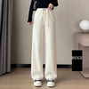 High Waist Retro Corduroy Stripe Women's Pants Fall Straight Causal Full Length Vintage Pockets All Match Japanese Y2k Trousers
