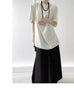Autumn Loose Button Irregular Skirt Pants Wide Leg Pants Female Loose Casual All-Match Trousers Pants Women