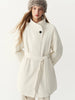Winter Women's Commute Stand Collar Direct Down Fill Trench Style Down Puffer Coat Warm Thick Quilted Outerwear
