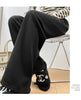 Autumn Winter Loose All-match Corduroy Pants Elastic Waist Solid Fleece Casual Straight Pants Vintage Women Clothing