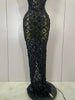 Stock Sparkly Diamonds Sequins Mesh Sheer Long Dress Women Celebrate Evening Birthday Party Sexy Nightclub Stage Costume