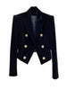 Velvet Double Breasted Shirt With A Slimming And Versatile Style Suitable For Short Stature Short Suit Jacket Women