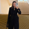 Elegant Women's Jacket V-neck Single Breasted Slim Wasit Female Solid Jackets Early Spring Chic Lady Blazers