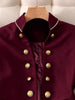 Chic Stand Collar Long Sleeve Jacket Outerwear Office Lady Spring Autumn Elegant Tailed Blazers Coat For Women Tops