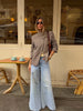 Stand Collar Side Placket Suit Jacket Women Elegant Long Sleeve Button Pocket Loose Coats Spring Chic Office Lady Outerwears