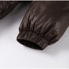 Women's Solid Oversized Puffer Jacket Full Sleeve Detachable Hood Pocket Zipper Warm Coat Winter Female Daily Casual Wear