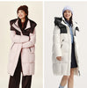 Down Jacket Women Long Length Waterproof Oil-proof Stain-proof Winter Detachable Hooded Winter Clothing Coats