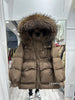 Lagabogy Winter Women's Medium-Length White Duck Down Jacket Female Thick Waist-Fitted Puffer Coat Large Real Raccoon Fur