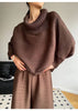 2 Pieces Sets For Women Beading Loose Shirts With Wide Leg Pants Female Elegant Clothing Spring Autumn 2DB2230
