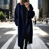 Autumn Winter Women Multi-color Multi-size Long Wool Blend Trench Coat Casual Outerwear