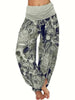 Plus Size 1XL-8XL Woman‘s Multi-color Digital Printed Harem Pants Trousers Ladies Long Leg Wide Leg Pants Pants