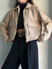 Women's Zipper Jacket Coat Winter Long Sleeve Pocket Outerwear Coat Short Street Elegant Women's Jacket