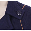 Autumn Winter Women Wool Coat Ladies Woolen Long Coat Female Slim-fit Double-Breasted Jacket with Belt S-3XL