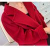 101801 Women Coat Winter Women's Jacket 10% Cashmere 90% Wool Classic Camel Wool Coat
