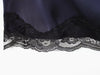 Satin dresses women's clothing back zip hem lace patchwork slit sexy nightclub mini dress chic French Evening