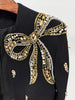High Street Vestido Women's Beaded Wrapped Chest Long Maxi Dress +Short Jacket