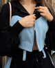 Contrast Color Patchwork Hoodies Pants Set Women Zipper Short Hooded Coats Lace Up Wide Leg Pant Spring Autumn Tracksuit