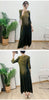 Gradient Pleated Dress For Women Round Neck Loose Casual Style Irregular Hem Female Clothes 2DB2221