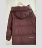 Lagabogy Winter Women White Duck Down Jacket Casual Loose Over Size Warm Parka Female Drawstring Hooded Puffer Coat