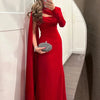 Sexy Asymmetric Hollow Out Party Dress Women Ribbon Long Sleeve Evening Dress Elegant Long Sleeve Full Length Gala Dress