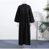 Solid Color Loose Fit Flare Sleeve Tiered Dress Crew Neck Ruffle Hem Pleated Long Maxi Dresses Spring Chic Casual Outwear