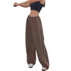 Y2K women vintage Baggy Cargo Pants for Women Drawstring Elastic Low Waist Parachute Pants Sweatpants Loose Hippie Pant Trousers
