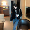 Women's Fur Integrated Jacket Autumn Winter Short Imitation Mink Fur Coat Versatile Velvet Tops Female Outerwear Clothes