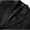 Office Lady Blazer Jacket Shoulder Pad Long Sleeve Lapel Female Coat Spring Button Pocket Lady Commuting Outwear