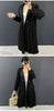 Lightweight Women's Pleated Trench Coat Autumn Chic Loose Single Breasted Stand Collar Long Windbreaker 2DB5549