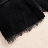 Women's Black Velvet Blazer Jacket with Gold Accents & Lace Trim Spring Autumn Cropped Suit Top Outerwear w1532