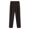 Spring Autumn Women Long Pants 2025New Elastic High Waist Casual Middle and Old Mom Pants Winter Plushed Warm Straight Pants 8XL