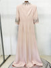 High Street Designer Party Vestido Women's Pearl Studded Diamond Long Dress