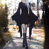 Gothic Grunge Punk Mini Dress for Women Batwing Long Sleeve Slim V-Neck Lace-Up Dresses Y2K Harajuku Party Bodycon Dress